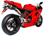 Scorpion Factory Oval Slip-on Exhaust - Ducati 1098/ 1098S/ 1098R 07-09