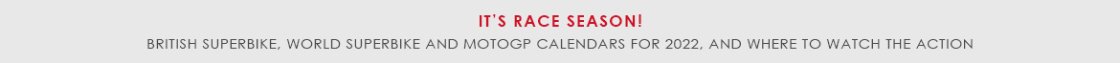 2022 Racing Calendars